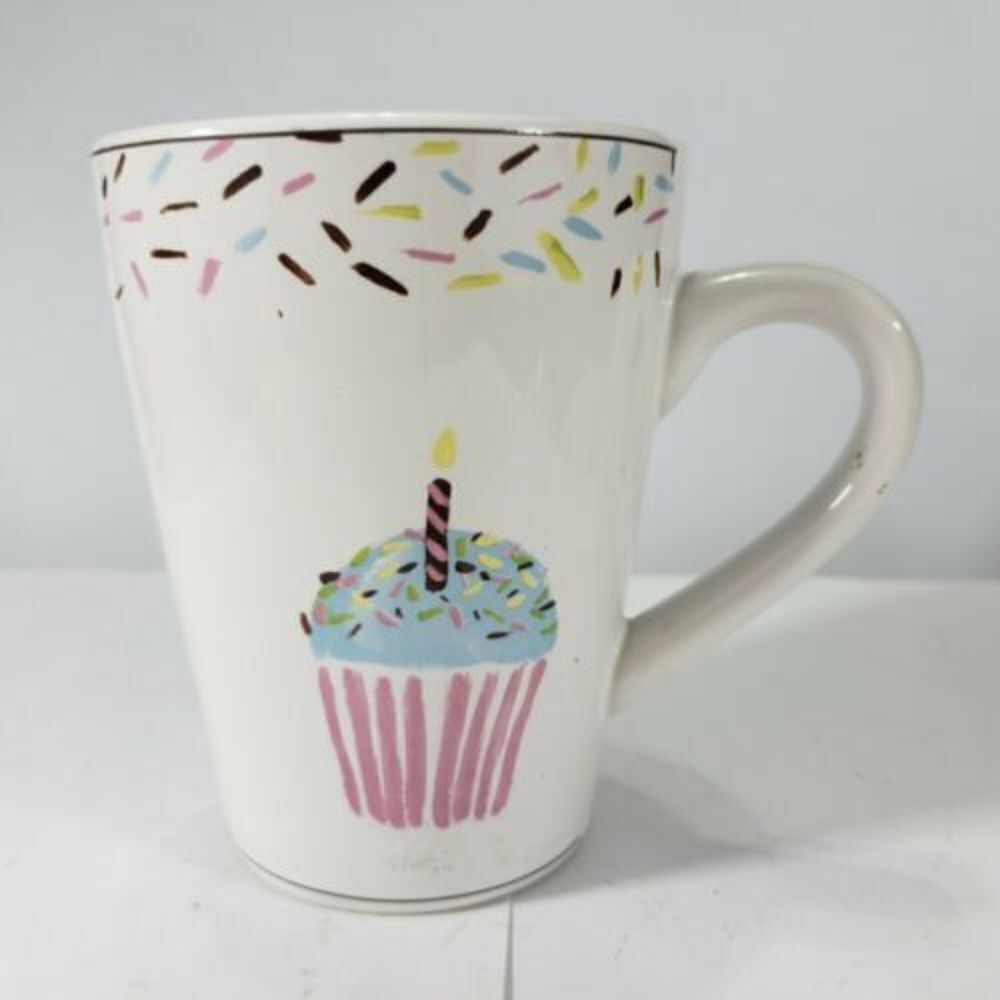 Jennifer Sosik Mugs Oneida Cupcake Mug Stoneware Coffee Used Condition Set Of 4 - Picture 6 of 9